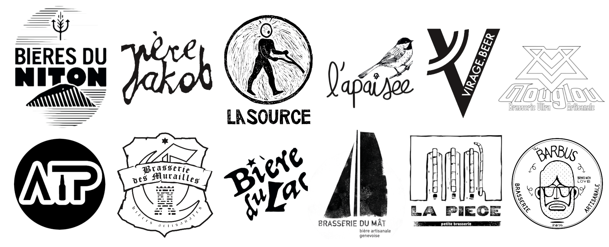 logos brasseries indépendantes geneve 2021